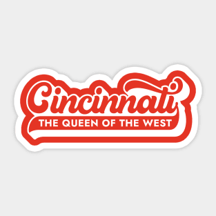 Cincinnati Script Lettering Sticker